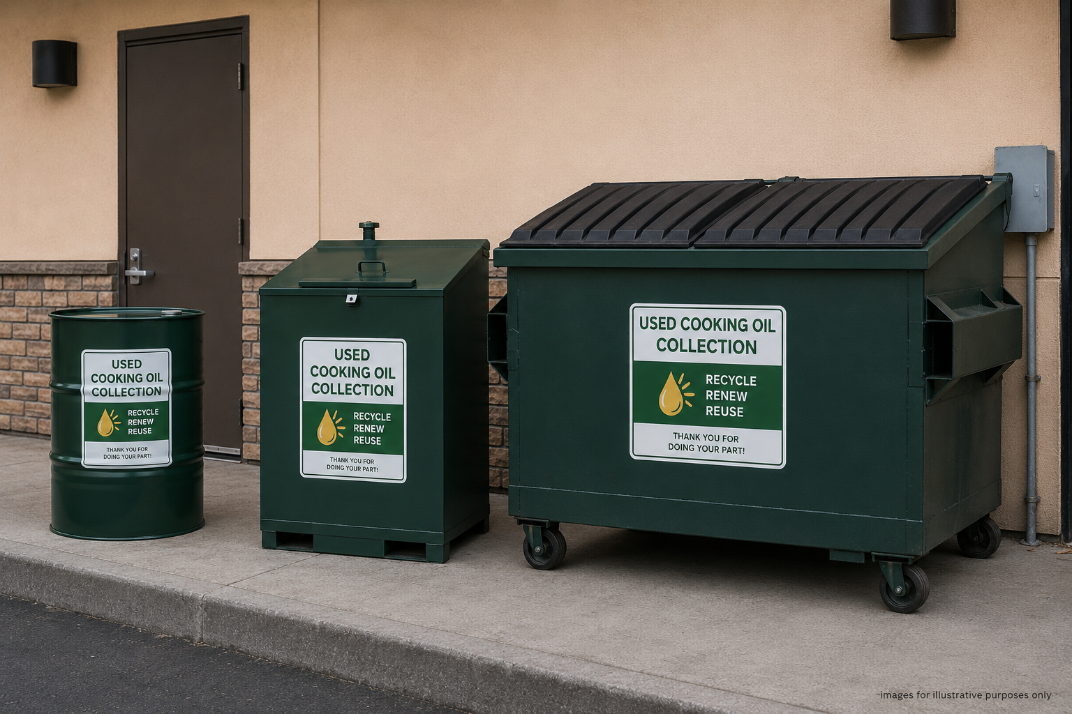 Used Cooking Oil Collection Containers